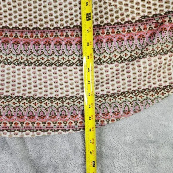 Forcynthia Dress Womens Large Paisley Boho High Low Strapless Tube Beachwear - Picture 6 of 10